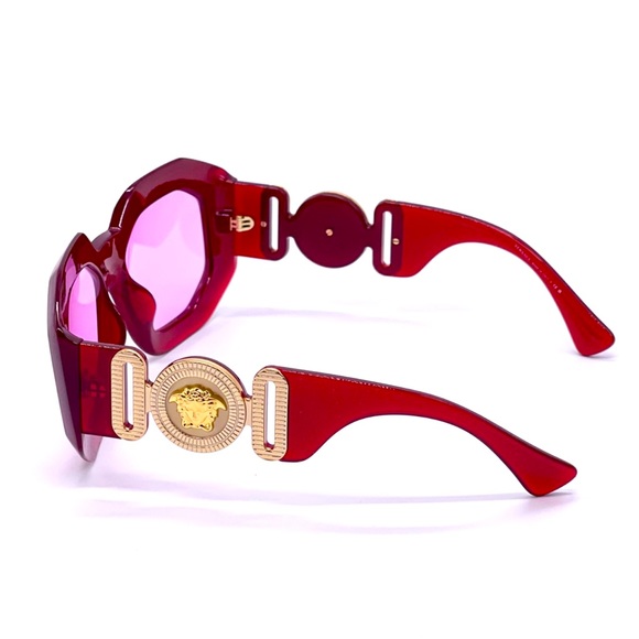RARE Versace La Medusa Red Sunglasses NWT FULL INCLUSION main image 12